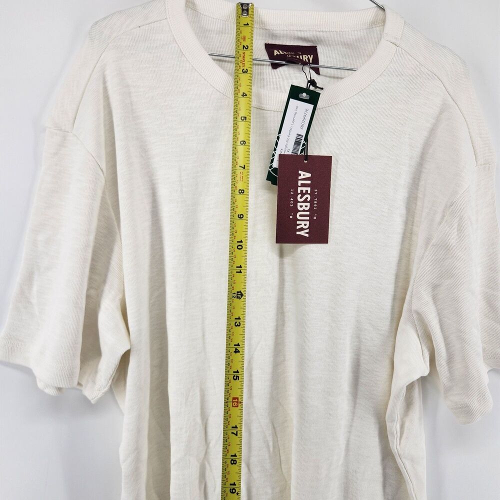 Alesbury Men's White XL Heavyweight Rib Perfect Layering Tee NWT - Picture 7 of 9